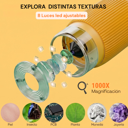 Kit Explorador: Microscopio Infantil Portable Digital HD + Guía de Crianza Digital 🔬✨